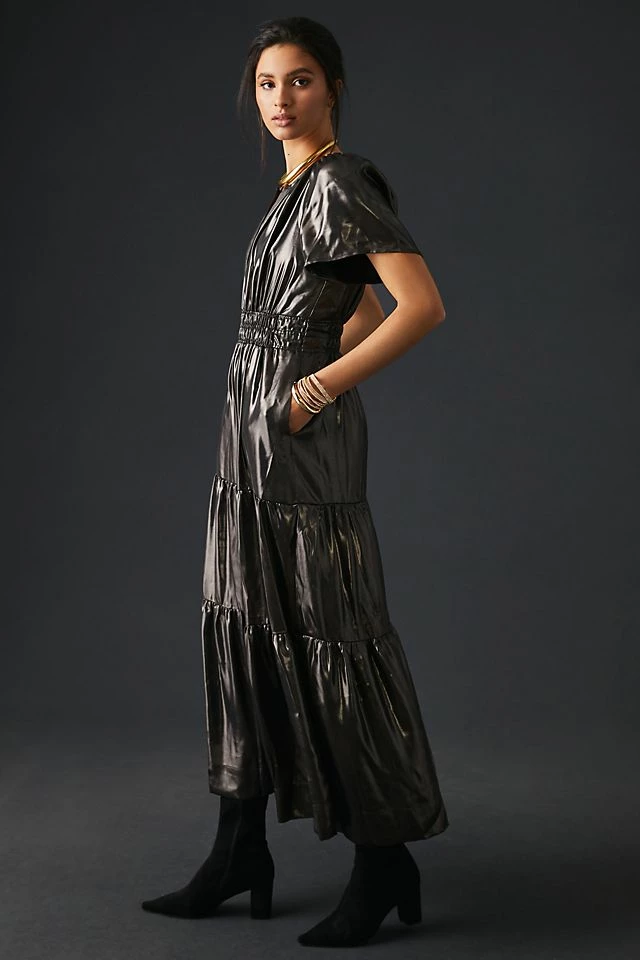 The Somerset Maxi Dress: Shine Edition Buy ???? The Somerset Collection By Anthropologie The Somerset Maxi ???? Dress: Shine Edition CARBON ⌛ -PAIGE-shop unnamed file 3476