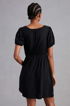 Top 10 ???? Daily Practice By Anthropologie Cap Sleeve ???? Dress BLACK ???? -PAIGE-shop unnamed file 348
