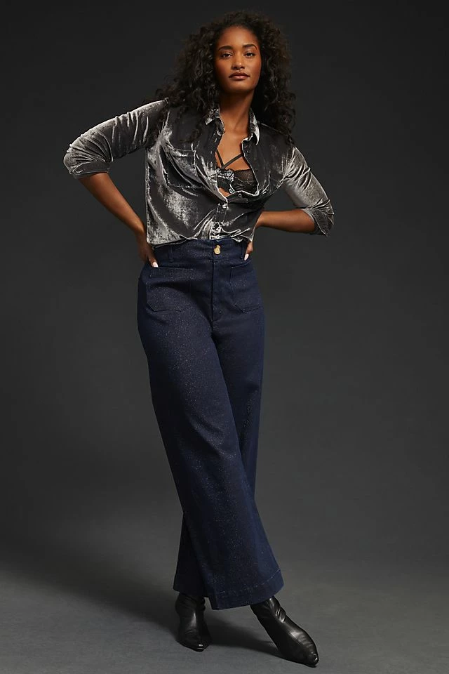 Pilcro The Skipper Sparkle Wide-Leg Jeans Outlet ???? Pilcro The Skipper Sparkle Wide-Leg ???? Jeans DARK WASH ???? -PAIGE-shop unnamed file 3494