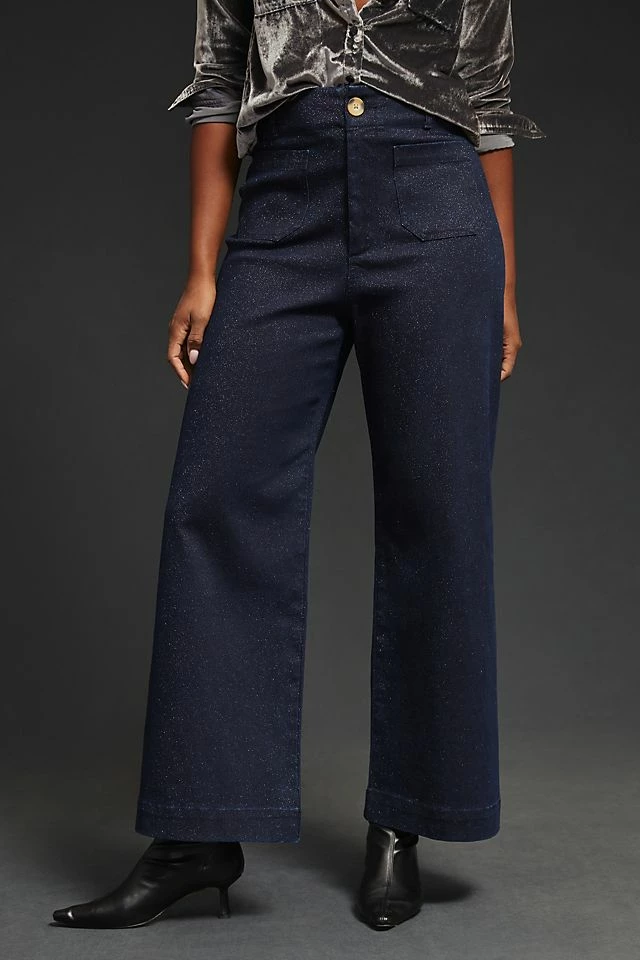 Pilcro The Skipper Sparkle Wide-Leg Jeans Outlet ???? Pilcro The Skipper Sparkle Wide-Leg ???? Jeans DARK WASH ???? -PAIGE-shop unnamed file 3495