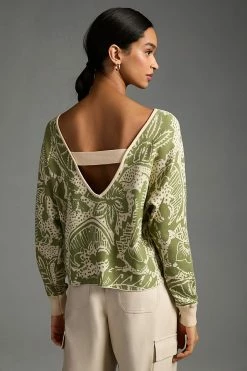 Flash Sale ✨ Daily Practice By Anthropologie Hazy Daze Pullover Sweater GREEN MOTIF ???? 6 Flash Sale ✨ Daily Practice By Anthropologie Hazy Daze Pullover Sweater GREEN MOTIF ???? -PAIGE-shop unnamed file 35