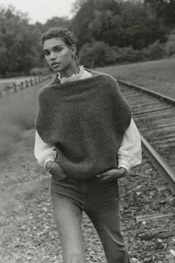 Buy ???? By Anthropologie Oversized Cashmere Sweater Vest CHARCOAL ???? -PAIGE-shop unnamed file 3504