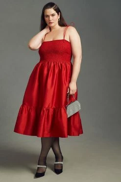 Flash Sale ???? Dhruv Kapoor Smocked Cerise ???? Dress RED ❤️ 6 Flash Sale ???? Dhruv Kapoor Smocked Cerise ???? Dress RED ❤️ -PAIGE-shop unnamed file 3510