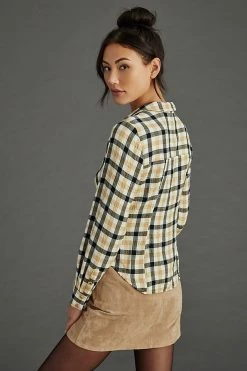 Outlet ???? Pilcro Ruched ???? Shirt NEUTRAL MOTIF ???? -PAIGE-shop unnamed file 3514