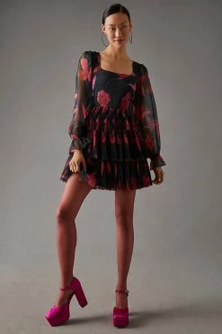 Budget ???? Hutch Petite Tiered Tulle Mini ???? Dress BLACK MOTIF ❤️ 5 Budget ???? Hutch Petite Tiered Tulle Mini ???? Dress BLACK MOTIF ❤️ -PAIGE-shop unnamed file 3535