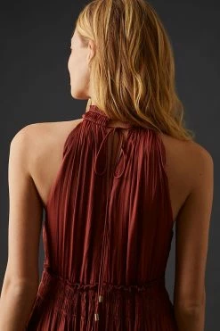 Brand new ❤️ By Anthropologie Tiered Halter ???? Dress ROSE ???? -PAIGE-shop unnamed file 3541