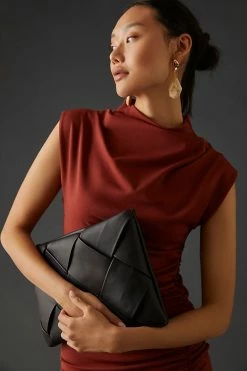 Best deal ⌛ By Anthropologie Ruched Cowl-Neck ???? Dress Dark Red ???? -PAIGE-shop unnamed file 3548