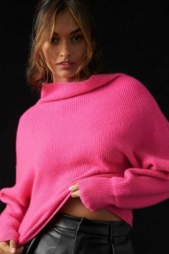 Outlet ???? Pilcro Ribbed Cashmere Sweater PINK ???? -PAIGE-shop unnamed file 3550