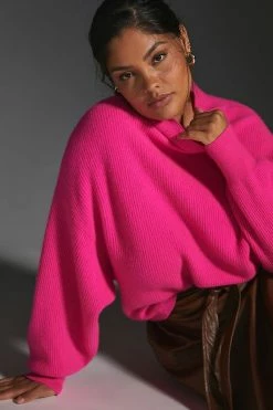 Outlet ???? Pilcro Ribbed Cashmere Sweater PINK ???? -PAIGE-shop unnamed file 3554