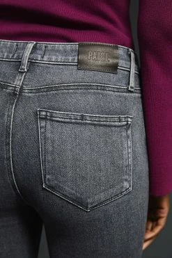 Hot Sale ✔️ Paige Cindy High-Rise Straight ???? Jeans ASH BLACK ⌛ -PAIGE-shop unnamed file 3577