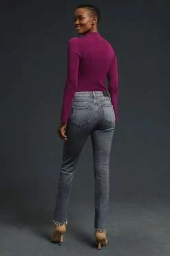 Hot Sale ✔️ Paige Cindy High-Rise Straight ???? Jeans ASH BLACK ⌛ -PAIGE-shop unnamed file 3578