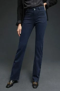 Outlet ???? Pilcro Mid-Rise Slim Puddle Bootcut ???? Jeans DENIM DARK ???? -PAIGE-shop unnamed file 3592