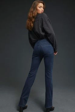 Outlet ???? Pilcro Mid-Rise Slim Puddle Bootcut ???? Jeans DENIM DARK ???? -PAIGE-shop unnamed file 3595