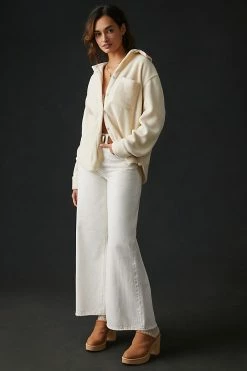 Discount ???? Donni Polar Fleece Button Down ???? Shirt CREAM ???? 4 Discount ???? Donni Polar Fleece Button Down ???? Shirt CREAM ???? -PAIGE-shop unnamed file 361