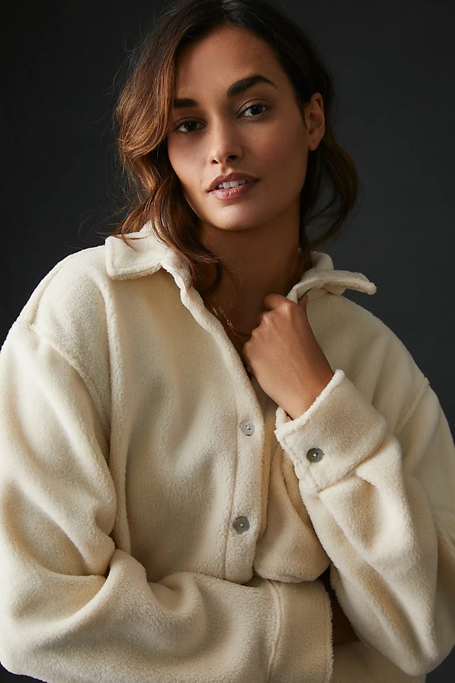 Donni Polar Fleece Button Down Shirt Discount ???? Donni Polar Fleece Button Down ???? Shirt CREAM ???? -PAIGE-shop unnamed file 362