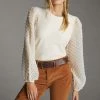 New ???? Maeve Textured-Sleeve Top IVORY ???? -PAIGE-shop unnamed file 3620