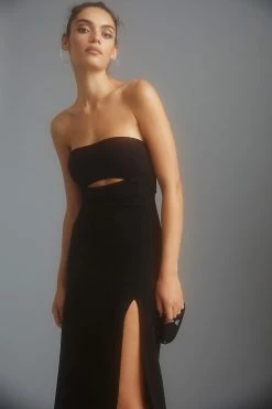 Deals ???? Maeve Ribbed Cutout ???? Dress BLACK ???? -PAIGE-shop unnamed file 3639