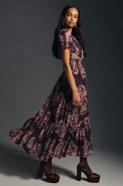 Budget ⌛ The Somerset Collection By Anthropologie The Somerset Maxi ???? Dress: Chiffon Edition CRIMSON ???? 4 Budget ⌛ The Somerset Collection By Anthropologie The Somerset Maxi ???? Dress: Chiffon Edition CRIMSON ???? -PAIGE-shop unnamed file 3643