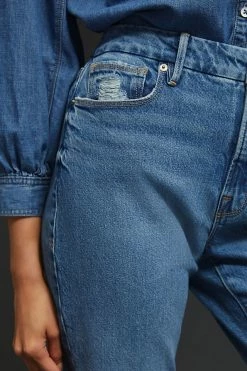 Discount ???? Good American Good Girlfriend Petite ???? Jeans DENIM MEDIUM BLUE ???? -PAIGE-shop unnamed file 3651