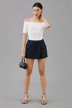 Flash Sale ???? Maeve Tailored Skort BLACK ✨ -PAIGE-shop unnamed file 3685