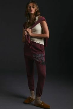 Best reviews of 😍 FREECITY Superfluff Lux Vintagebath Pocket Sweatpants WINE ❤️