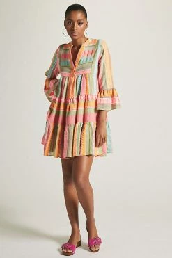 Flash Sale ✔️ Devotion Twins Embroidered Ella Tunic ???? Dress CORAL ???? -PAIGE-shop unnamed file 3712