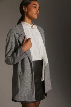 Deals ???? Avec Les Filles Longline Plaid Blazer GREY ???? -PAIGE-shop unnamed file 3728