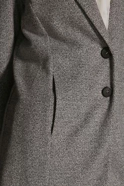 Deals ???? Avec Les Filles Longline Plaid Blazer GREY ???? -PAIGE-shop unnamed file 3729