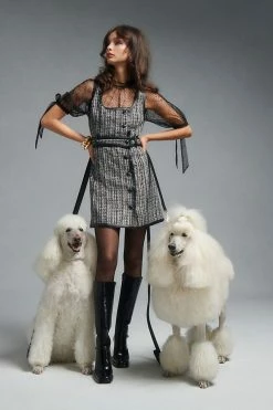 Hot Sale 👏 By Anthropologie Sheer Tulle Blouse BLACK 🤩 -PAIGE-shop unnamed file 3778