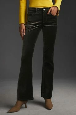 Hot Sale ???? Pilcro Demilune Mid-Rise 33" Bootcut Velvet ???? Jeans GREY ❤️ -PAIGE-shop unnamed file 3812