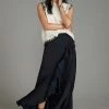 Best Sale ???? Maeve Ruffled Wrap Maxi ???? Skirt BLACK ???? -PAIGE-shop unnamed file 3834