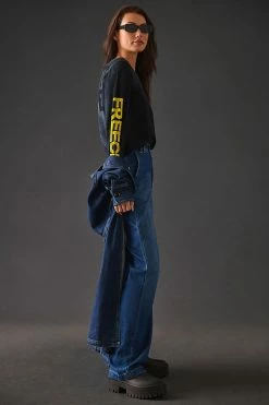 Best Pirce ✨ FREECITY Artist Wanted Super Vintage Long-Sleeve Tee BLACK ❤️