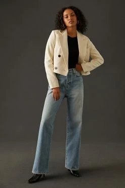Wholesale ???? Maeve Cropped Double-Breasted Jacket WHITE ???? -PAIGE-shop unnamed file 3869