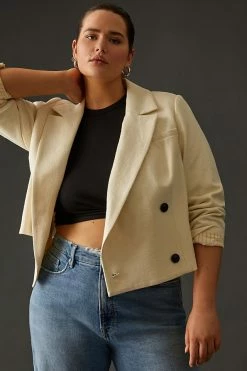 Wholesale ???? Maeve Cropped Double-Breasted Jacket WHITE ???? -PAIGE-shop unnamed file 3870