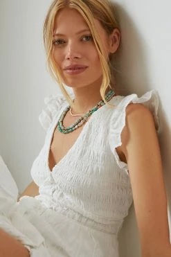 Promo ✨ By Anthropologie The Peregrine Midi ???? Dress WHITE ???? -PAIGE-shop unnamed file 3875