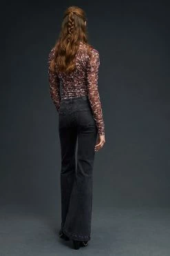 Promo ???? Paige Genevieve High-Rise Flare ???? Jeans BLACK WILLOW ???? 4 Promo ???? Paige Genevieve High-Rise Flare ???? Jeans BLACK WILLOW ???? -PAIGE-shop unnamed file 3903