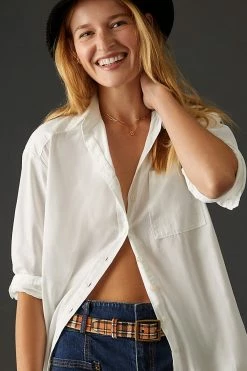 Best Pirce ???? Maeve Maxi Tunic Buttondown IVORY ????