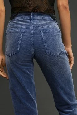 Top 10 ???? Pilcro Mid-Rise Slim Boyfriend Corduroy ???? Jeans NAVY ???? -PAIGE-shop unnamed file 3920