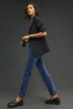 Top 10 ???? Pilcro Mid-Rise Slim Boyfriend Corduroy ???? Jeans NAVY ???? -PAIGE-shop unnamed file 3921