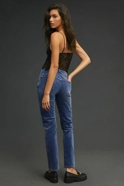 Top 10 ???? Pilcro Mid-Rise Slim Boyfriend Corduroy ???? Jeans NAVY ???? -PAIGE-shop unnamed file 3922