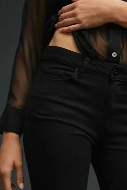 Discount ???? Paige Genevieve High-Rise Flare ???? Jeans BLACK SHADOW ???? -PAIGE-shop unnamed file 3927