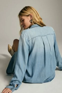 Outlet ???? Cloth & Stone Chambray Buttondown BLUE ✨ 4 Outlet ???? Cloth & Stone Chambray Buttondown BLUE ✨ -PAIGE-shop unnamed file 3931