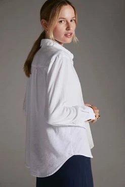 Outlet ???? Cloth & Stone Button-Down ???? Shirt WHITE ???? -PAIGE-shop unnamed file 3971
