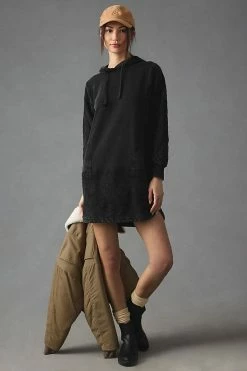 Budget 🎉 Daily Practice By Anthropologie Blaine Embroidered Hoodie BLACK 🥰