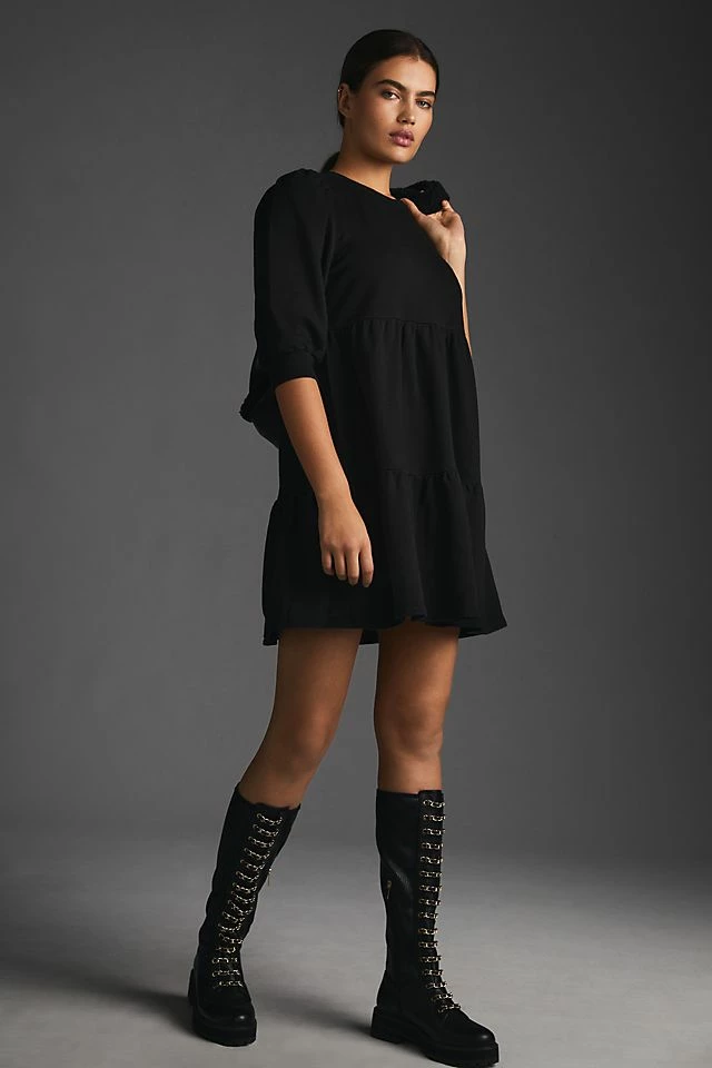 Deals π― T.La Puff-Sleeve Tiered π Dress BLACK β 2 Deals π― T.La Puff-Sleeve Tiered π Dress BLACK β