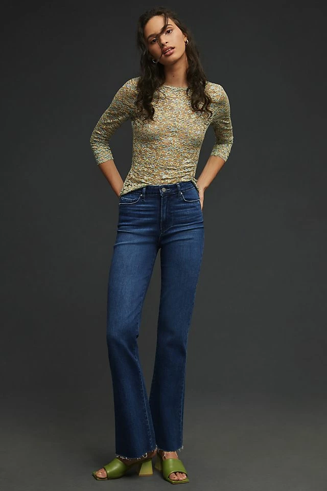 Paige Laurel Canyon High-Rise Flare Jeans Best Sale ???? Paige Laurel Canyon High-Rise Flare ???? Jeans AEGEAN DISTRESSED ???? -PAIGE-shop unnamed file 4003