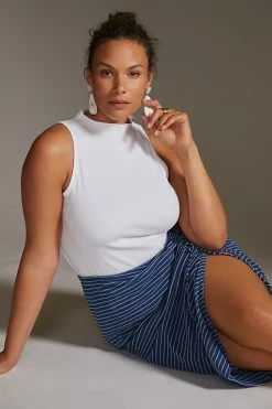 Budget ???? Maeve Mock Neck Tank WHITE ???? 5 Budget ???? Maeve Mock Neck Tank WHITE ???? -PAIGE-shop unnamed file 4039