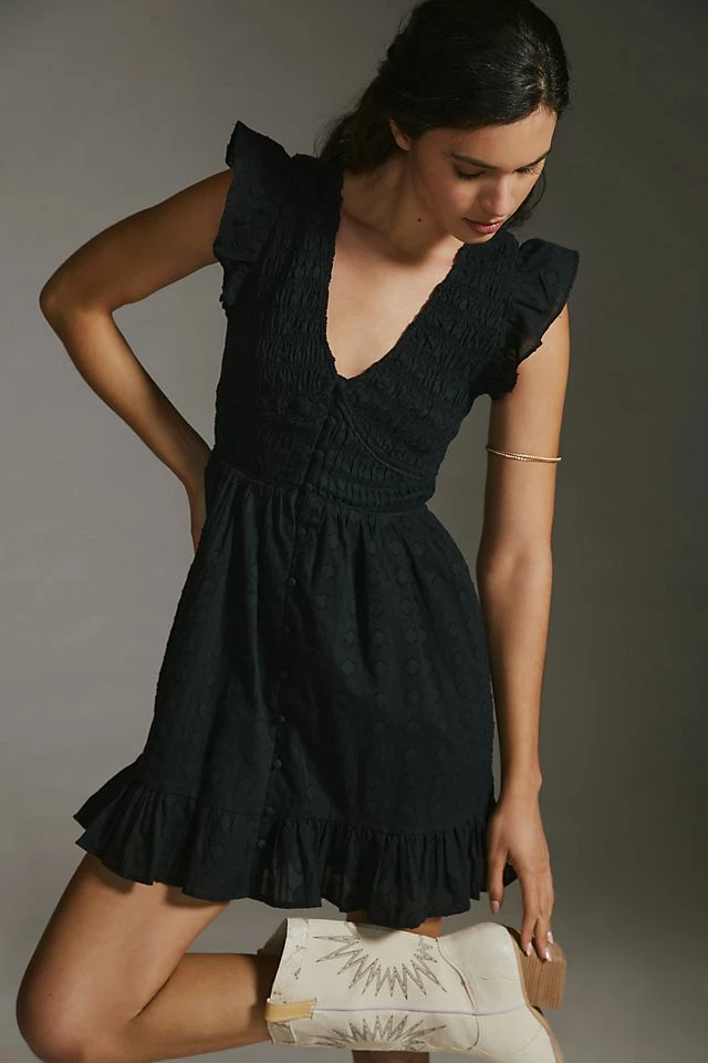 Promo ???? By Anthropologie The Peregrine Mini ???? Dress BLACK ⭐ 3 Promo ???? By Anthropologie The Peregrine Mini ???? Dress BLACK ⭐