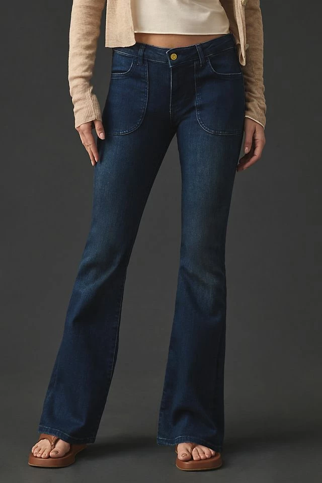 Pilcro The Icon Low-Rise Flare Jeans Brand new ✨ Pilcro The Icon Low-Rise Flare ???? Jeans DARK BLUE ???? -PAIGE-shop unnamed file 4067