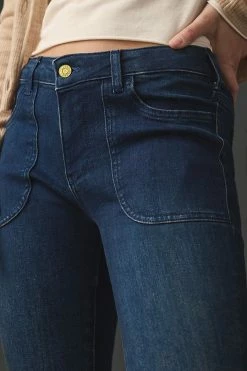 Brand new ✨ Pilcro The Icon Low-Rise Flare ???? Jeans DARK BLUE ???? 5 Brand new ✨ Pilcro The Icon Low-Rise Flare ???? Jeans DARK BLUE ???? -PAIGE-shop unnamed file 4069